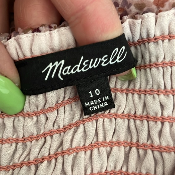 Seersucker Keyhole Tiered Midi Dress in Cottage Garden size 10 NWOT‎ - Picture 15 of 15